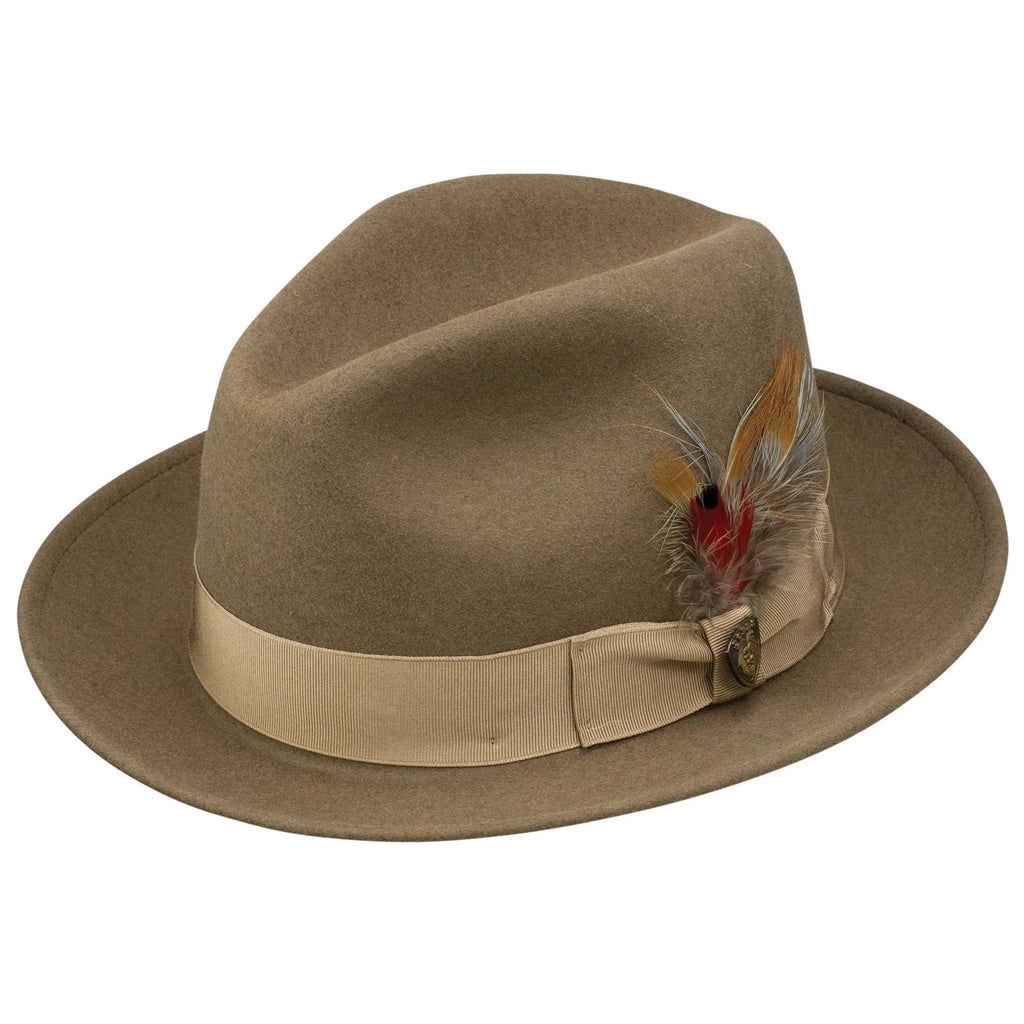 Holloway Fedora by Dobbs, Camel / M Holloway Fedora by Dobbs, Camel / M