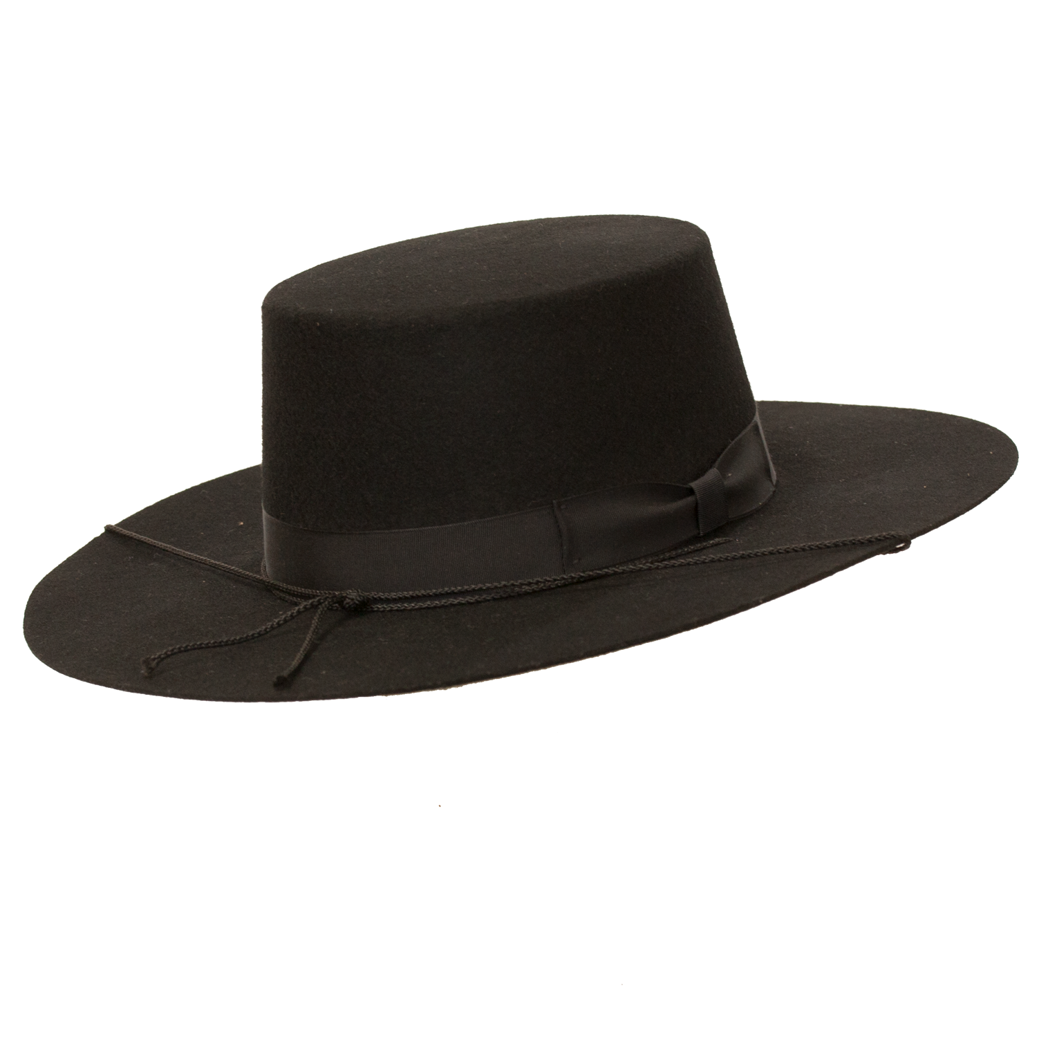 Wide flat top brim hat