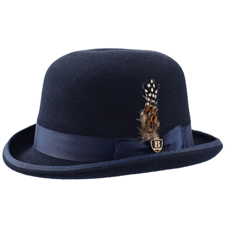 Bowler Curled Brim Wool by Bruno Capelo Levine Hat Co