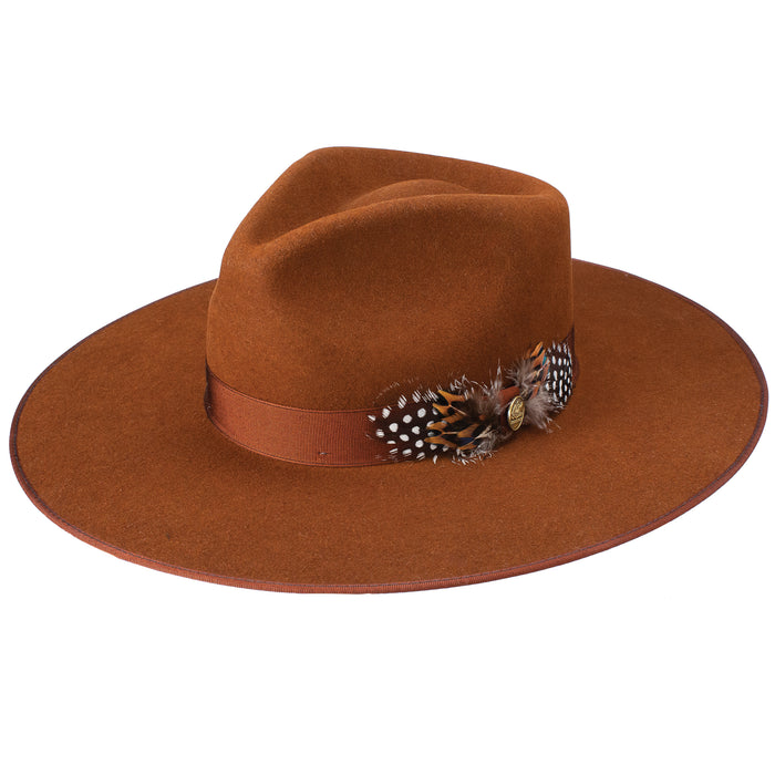 STETSON ステットソン Felt Fedora Brown 58cm STETSON ステットソン Felt Fedora Brown 58cm