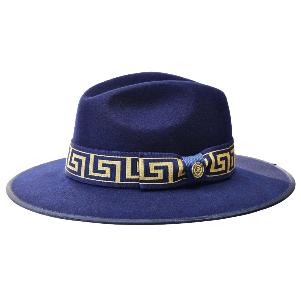 Wesley Wide Flat Brim Fedora by Bruno Capelo – Levine Hat Co.