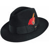 Scala Wool Felt Fedora BLACK / L, HATS - SCALA, Levine Hat Co. - 1