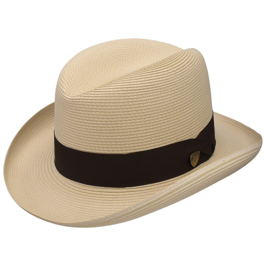 Stetson El Dorado White Florentine Milan Straw Homburg Hat main image 1