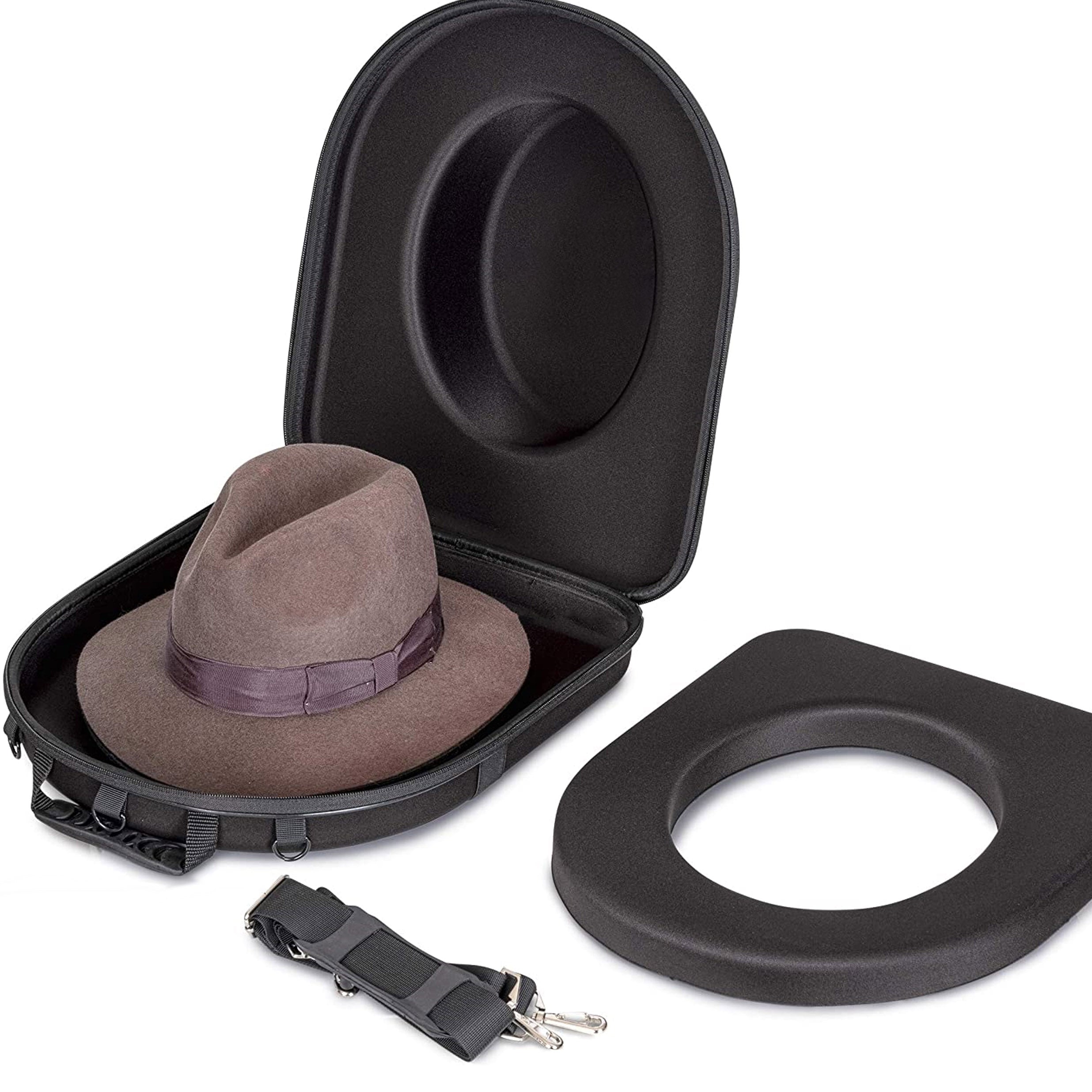  Fancemot Travel Hat Case for Cowboy, Fedora, Panama, Hard Shell  Travel Hat Box - Equipped with Carrying Handle, Shoulder Strap, Luggage  Strap, Hat Carrier Case Easily Straps to Suitcase : Home