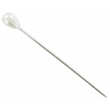 Real pearl Hat Pins 14k Real Yellow Gold Vintage Antique Genuine Pearl Hat Pin  main image 2