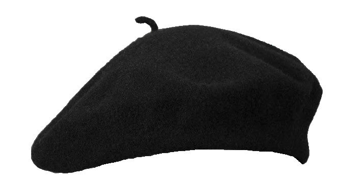 Black Beret Barrette Hat Beret Hat Vintage Barrett Snapback